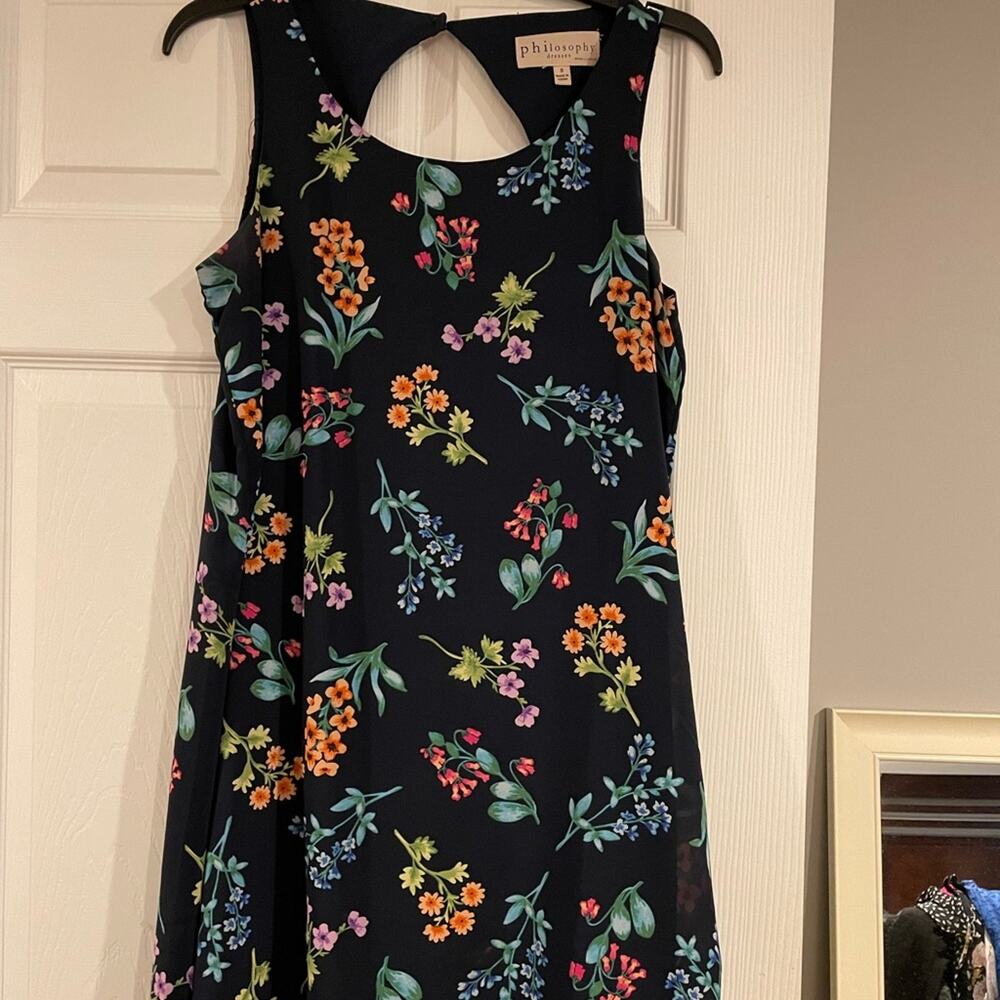 Philosophy Floral Dress with cutout in the back